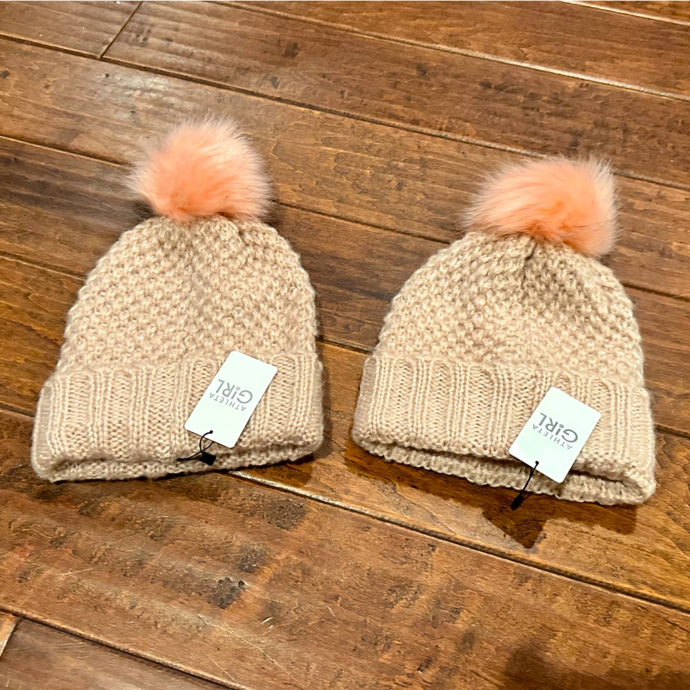 Atheleta Girls Beanies. BRAND NEW!